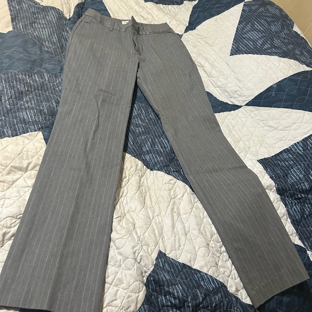 St. John's Bay Gray Pantsuit Elegant Business Attire